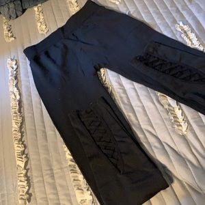 Moral fiber black leggings